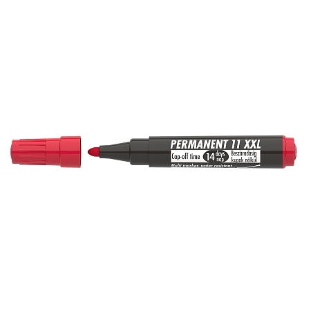 Permanentní popisovač ICO 11 XXL, červený, 1-3 mm